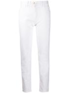 Balmain Cropped Slim Fit Jeans - White