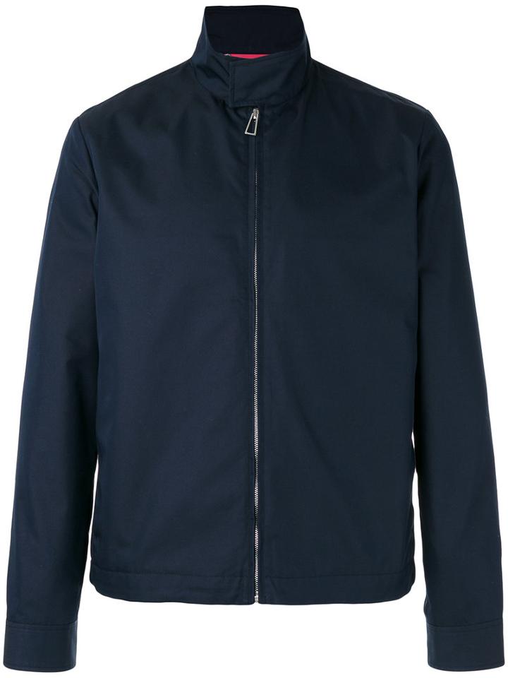 Paul By Paul Smith Zipped Jacket, Men's, Size: Small, Blue, Cotton/nylon/viscose