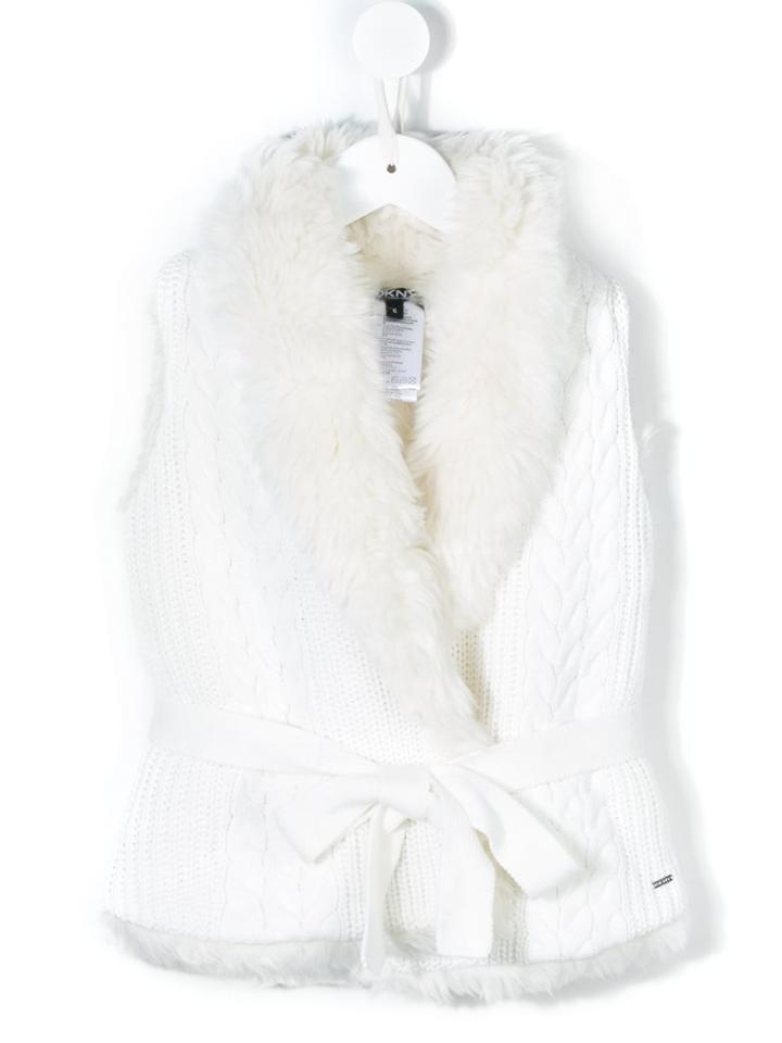 Dkny Kids Faux Fur Gilet, Girl's, Size: 10 Yrs, White