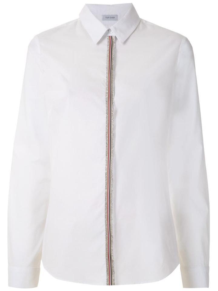 Tufi Duek Camisa Com Aplicaç O - White