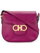 Salvatore Ferragamo Vintage Crossbody Satchel Bag - Pink & Purple
