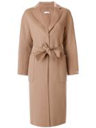 's Max Mara - Belted Coat - Women - Virgin Wool/angora - 40, Brown, Virgin Wool/angora