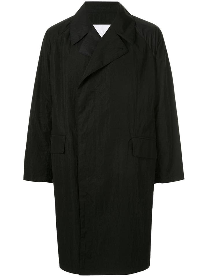 Blueflag + Kiminori Morishita Double-breasted Fitted Coat - Black