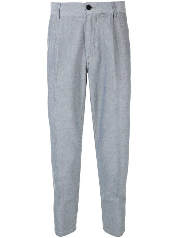 Haikure Cropped Trousers - Grey