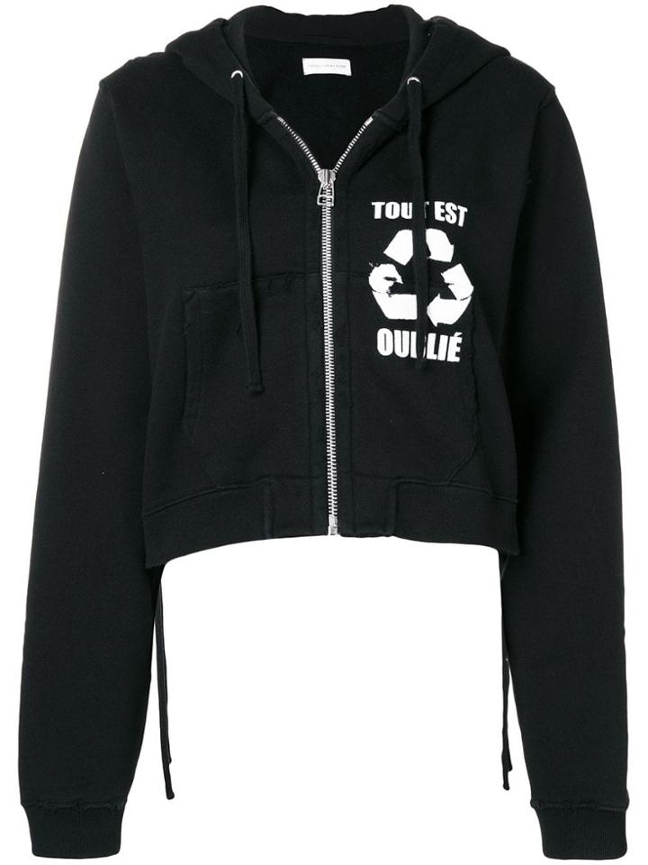 Faith Connexion Cropped Knit Jacket - Black