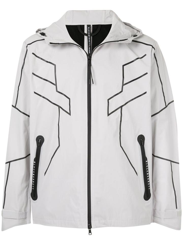 Blackbarrett Contrast Detail Zip-front Jacket - Grey