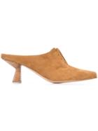 Gabriela Hearst Angular Lace-up Mules - Brown