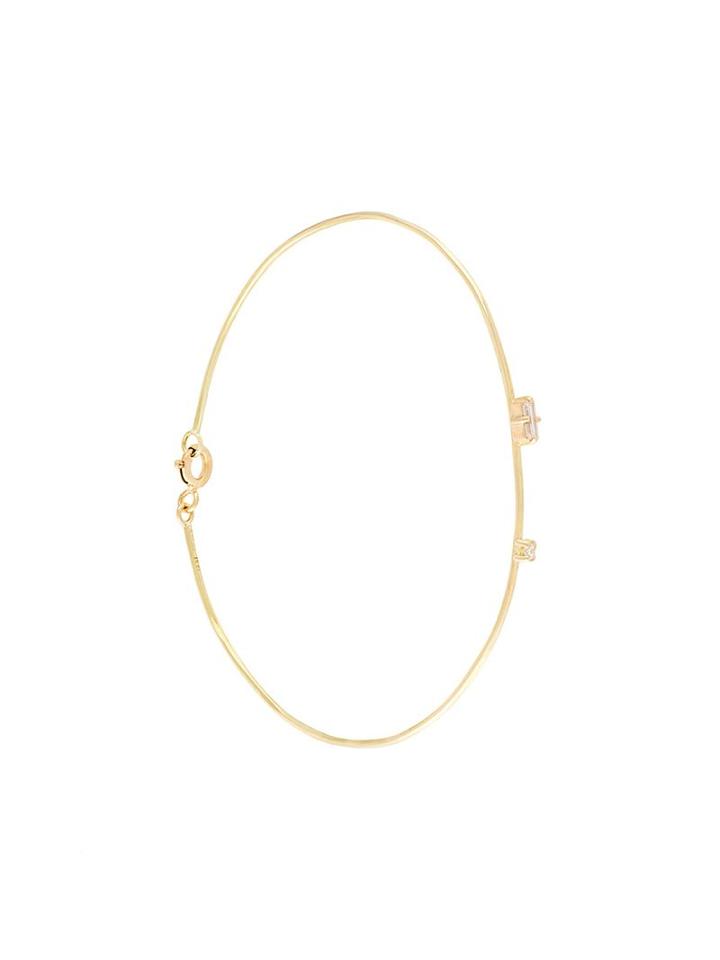 Wouters & Hendrix Gold 'baguette' Diamond Bracelet, Women's, Size: Medium, Metallic