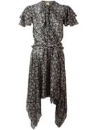Pascal Millet Floral Print Asymmetric Dress