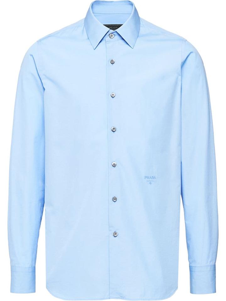 Prada Poplin Tailored Shirt - Blue