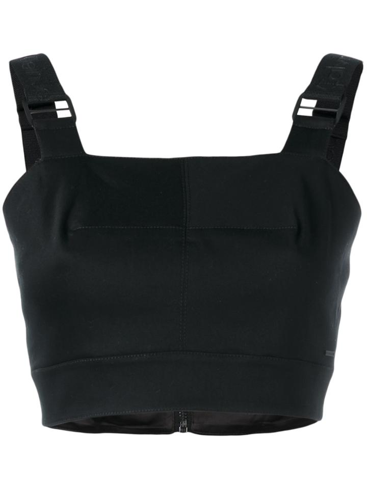 Ck Jeans Buckled Straps Tank Top - Black