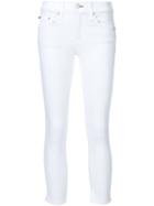 Rag & Bone /jean 'ultra Capri' Cropped Jeans, Women's, Size: 27, White, Cotton/polyester/viscose
