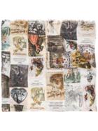 Faliero Sarti Frayed Hem Printed Scarf - Nude & Neutrals