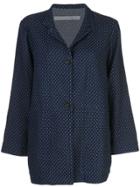 Raquel Allegra Oversized Buttoned Blazer - Blue