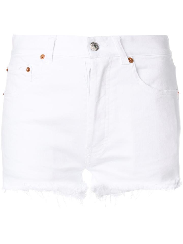 Forte Couture Kalifornia Zip Denim Shorts - White