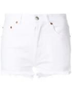 Forte Couture Kalifornia Zip Denim Shorts - White