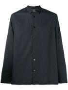 Jil Sander Boxy Reverse Chest Pocket Shirt - Blue