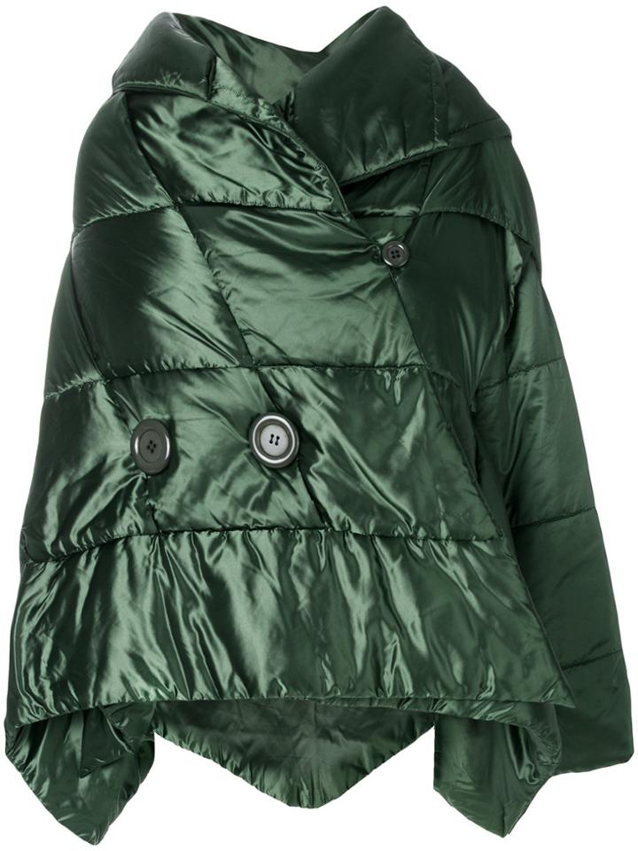 Issey Miyake Vintage Asymmetric Padded Jacket - Green