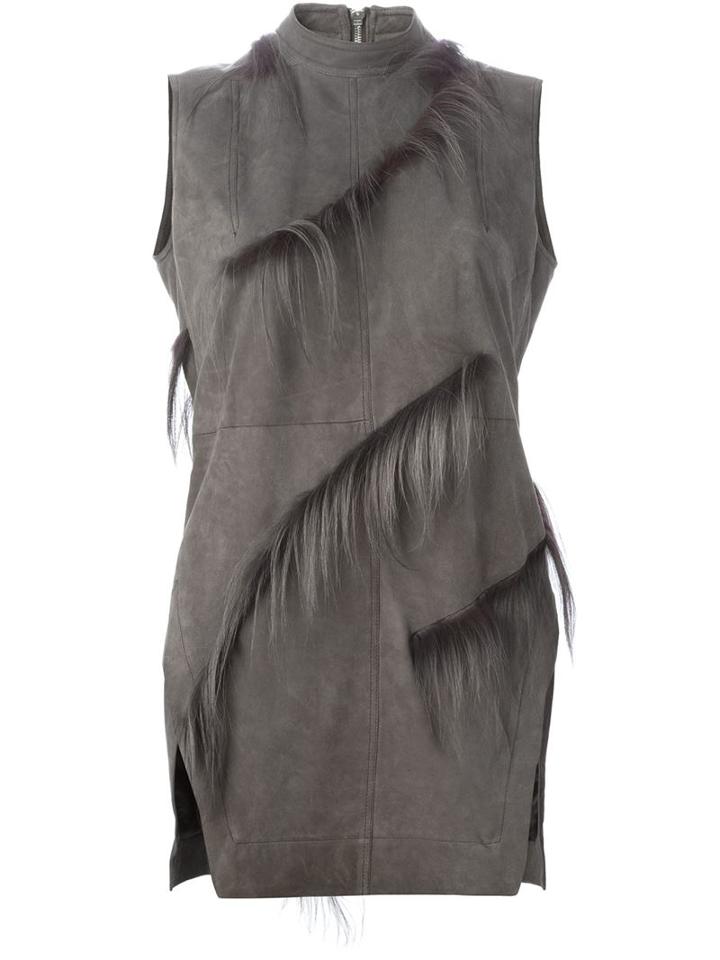 Rick Owens Band Collar Gilet