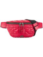 Karl Lagerfeld Studs Quilted Belt Bag - Red