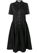 Dvf Diane Von Furstenberg A-line Shirt Dress - Black