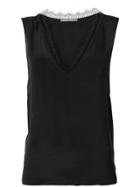 Alberta Ferretti Lace Trimming Blouse - Black