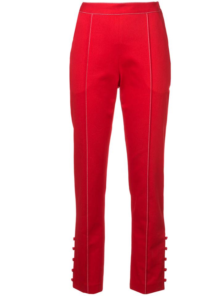 Rosie Assoulin Slim-fit Trousers - Red