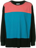 Facetasm Colour Block Sweatshirt - Black