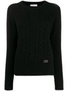 Be Blumarine Cable Knit Jumper - Black