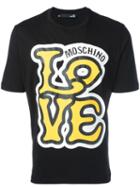 Love Moschino Logo Print T-shirt, Men's, Size: Xxl, Black, Cotton