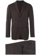 Lardini - Single Breasted Suit - Men - Silk/cotton/polyamide/polyester - 48, Brown, Silk/cotton/polyamide/polyester