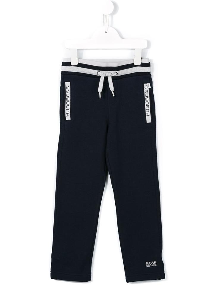 Boss Kids Drawstring Tracksuit Bottoms, Boy's, Size: 10 Yrs, Blue