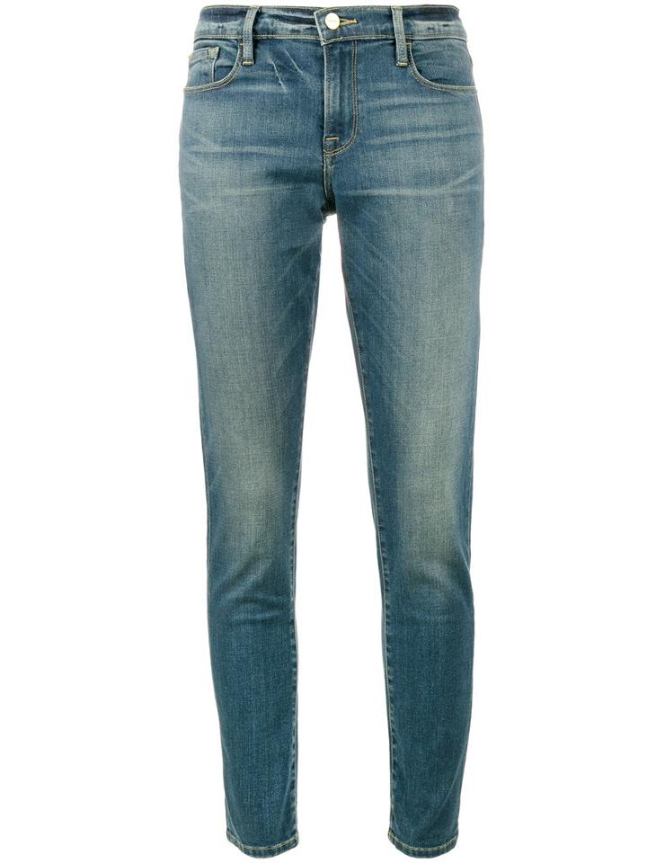 Frame Denim - Le Garcon Mid Rise Jeans - Women - Cotton/polyester/spandex/elastane - 28, Blue, Cotton/polyester/spandex/elastane