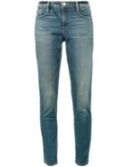 Frame Denim - Le Garcon Mid Rise Jeans - Women - Cotton/polyester/spandex/elastane - 28, Blue, Cotton/polyester/spandex/elastane