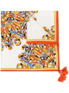 Tory Burch Tassel End Scarf - Yellow & Orange