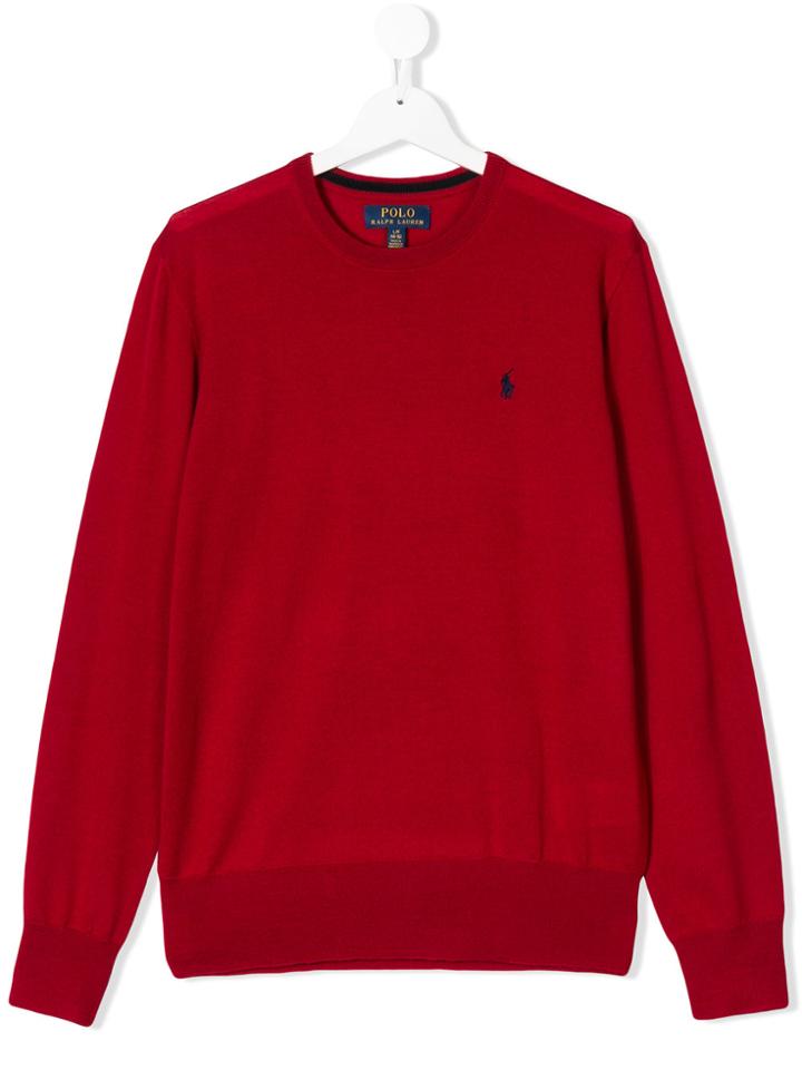 Ralph Lauren Kids Teen Logo Embroidered Jumper