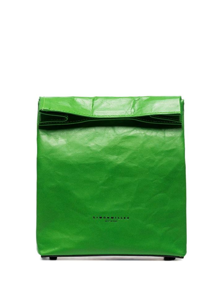 Simon Miller Green Lunch Bag 20 Leather Clutch Bag