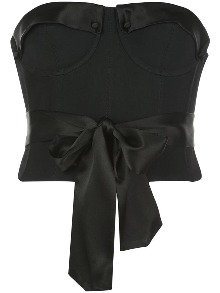 Kiki De Montparnasse Strapless Corset Top - Black