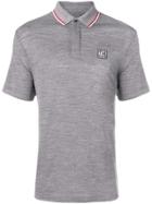 Z Zegna Concealed Front Polo Shirt - Grey
