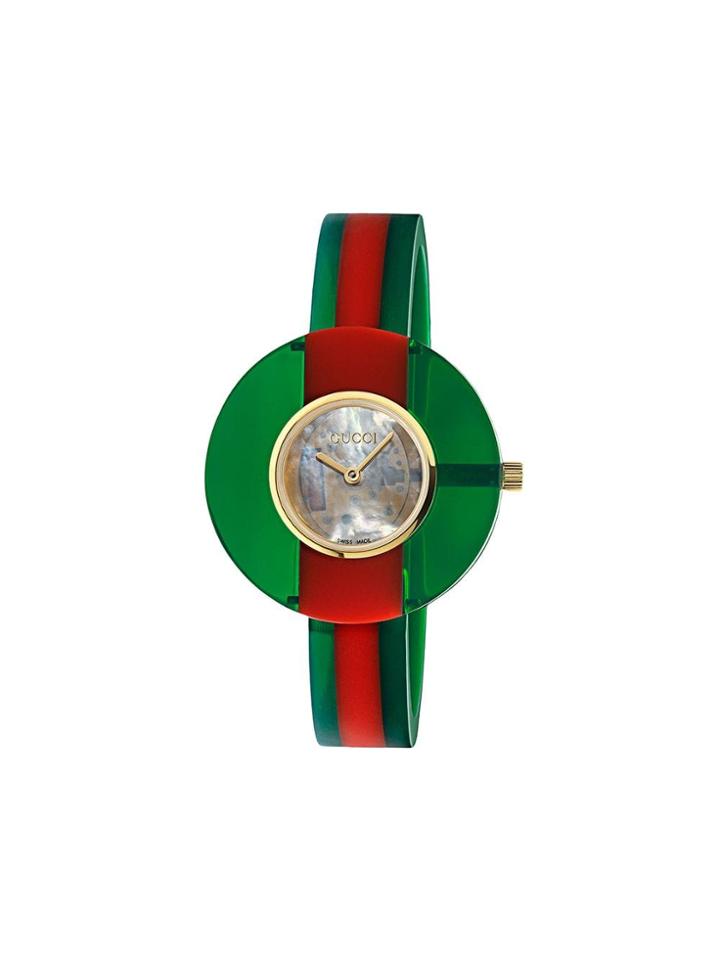Gucci Vintage Web Watch, 35mm - Green