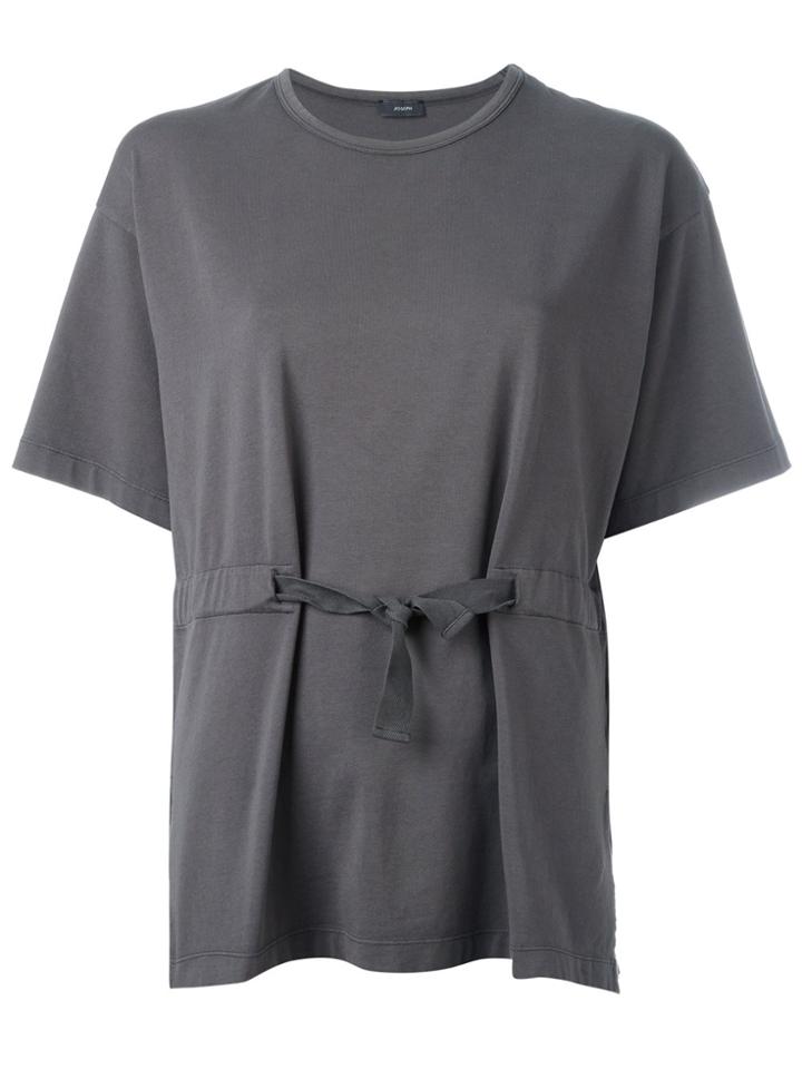 Joseph Tie Detail T-shirt - Grey