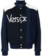 Versace Logo Bomber - Blue