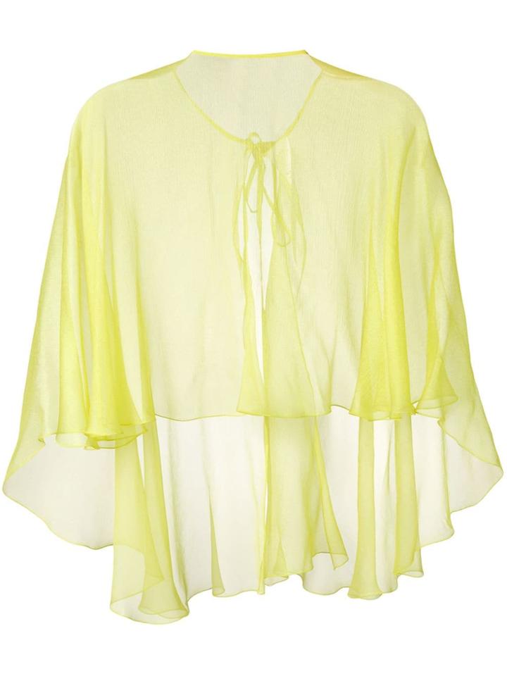 Maria Lucia Hohan Hohan Cape Blouse - Yellow