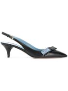 Prada Sling Back Pumps - Black