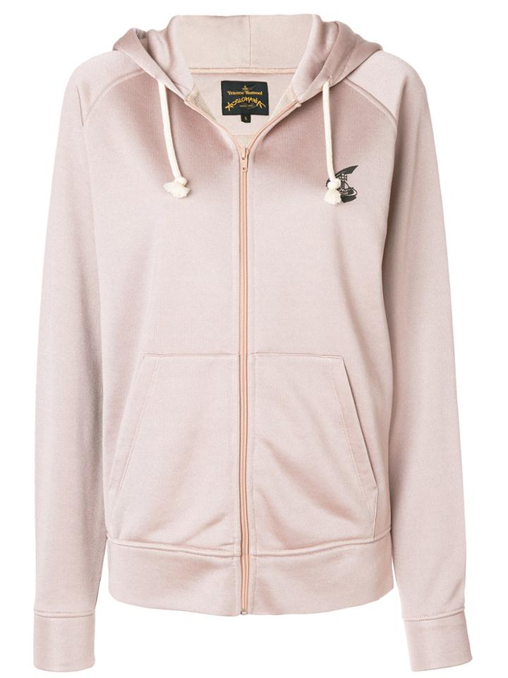 Vivienne Westwood Anglomania Zipped Hoodie - Pink & Purple