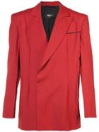 Yang Li Exposed Seam Blazer - Red