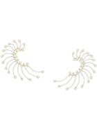 Mugler Oversized Pearl Detail Ear Cuff - White