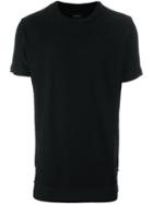 Diesel Layered Hem T-shirt, Men's, Size: Large, Black, Polyester/cotton