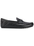 Gucci Gg Logo Loafers - Black