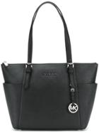 Michael Michael Kors Front Brand Logo Shoulder Bag - Black